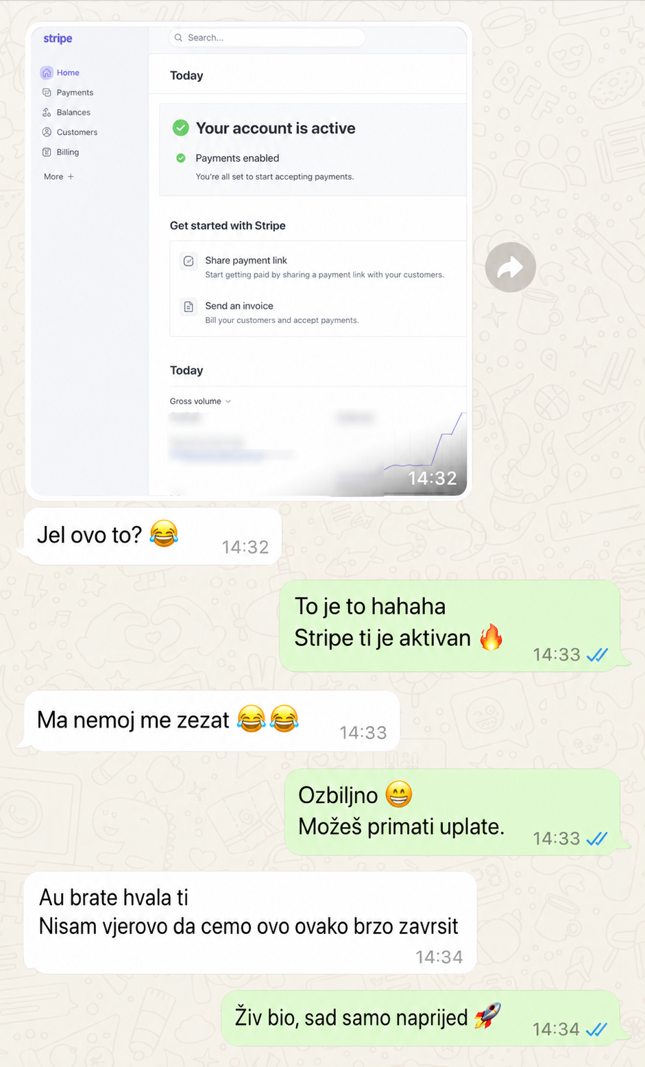 WhatsApp razgovor sa klijentom Aleksandar M.